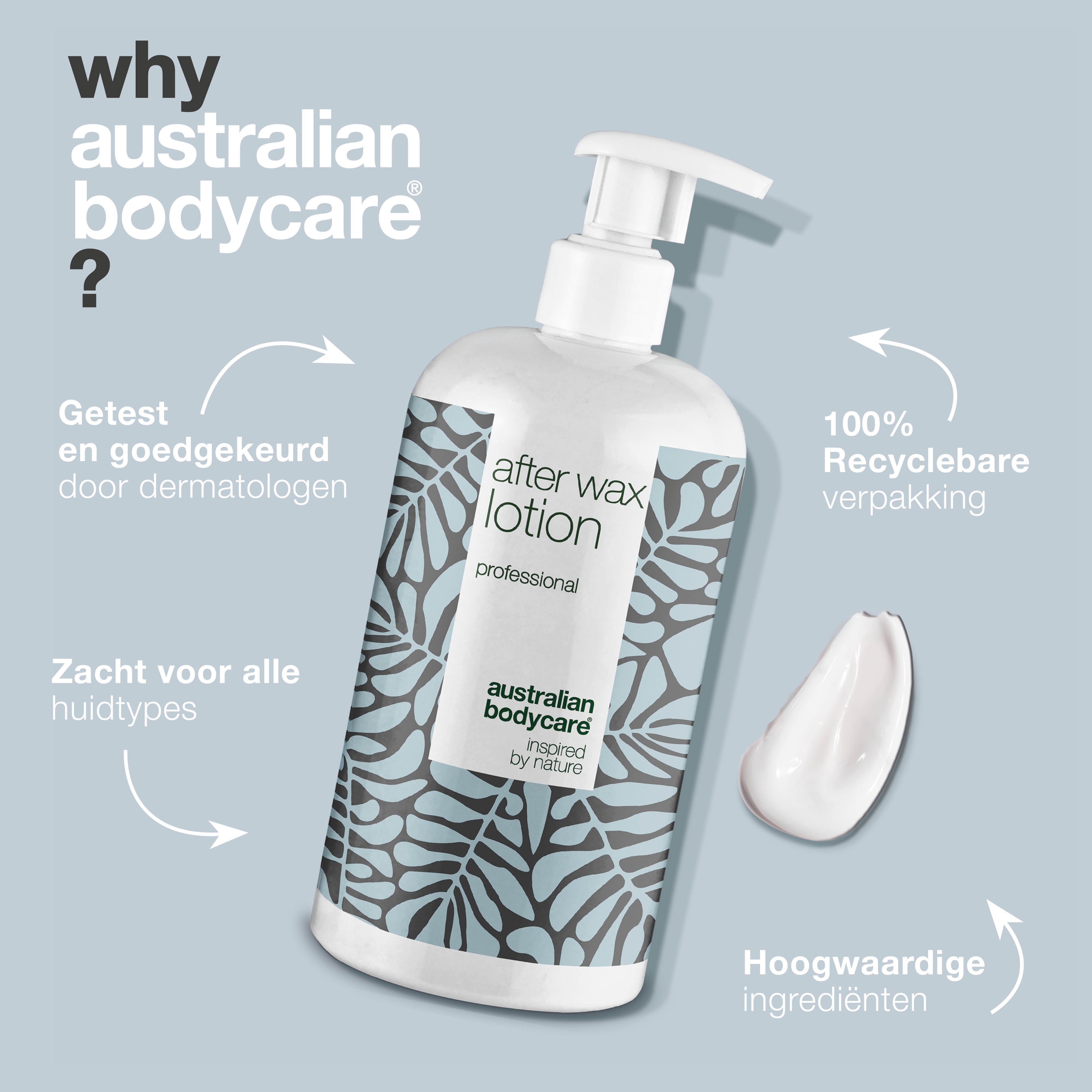 After Wax Lotion — Lotion om te gebruiken na het waxen, bikini wax en een brazilian wax