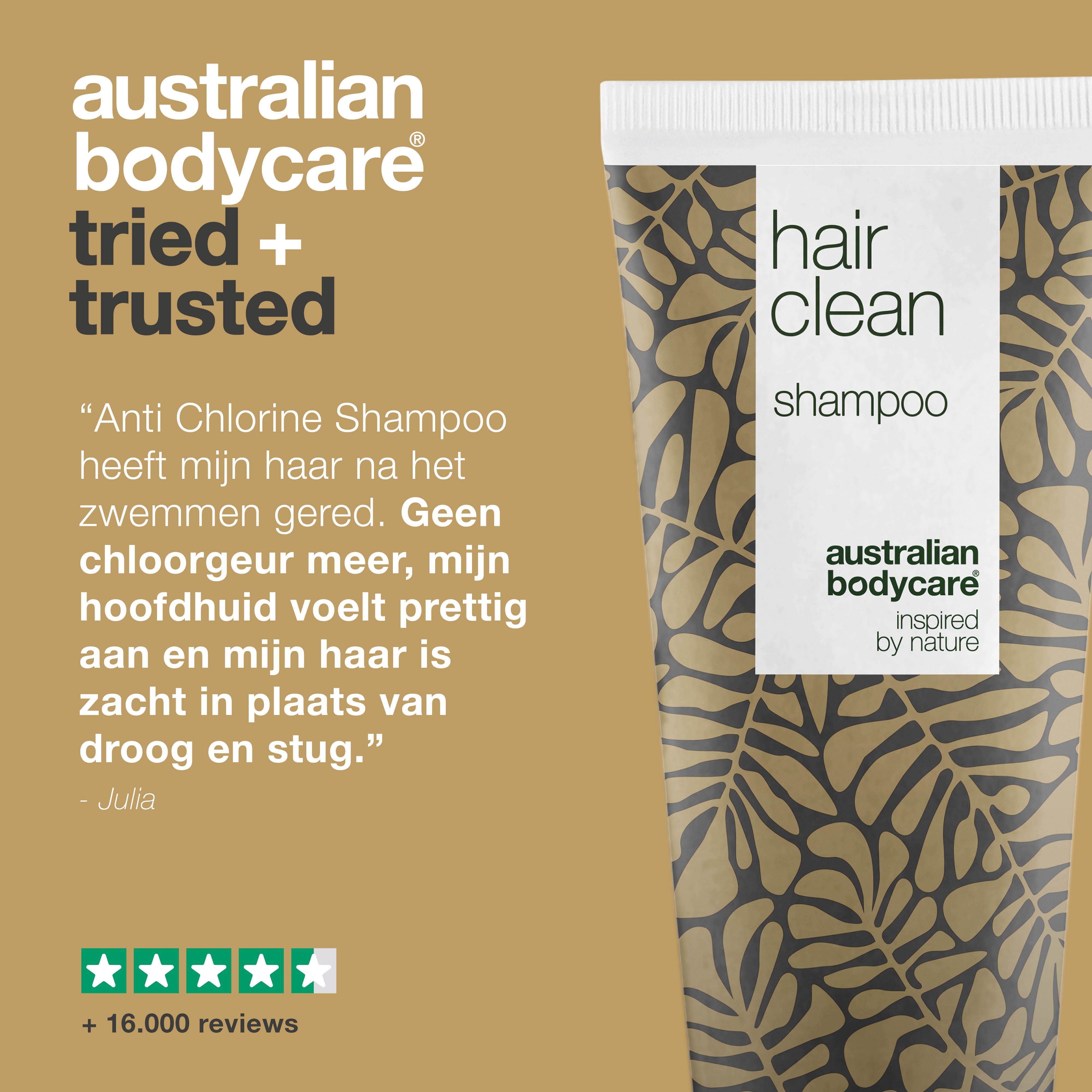 Shampoo tegen Chloor — Tea Tree Oil shampoo verwijdert effectief de geur van chloor