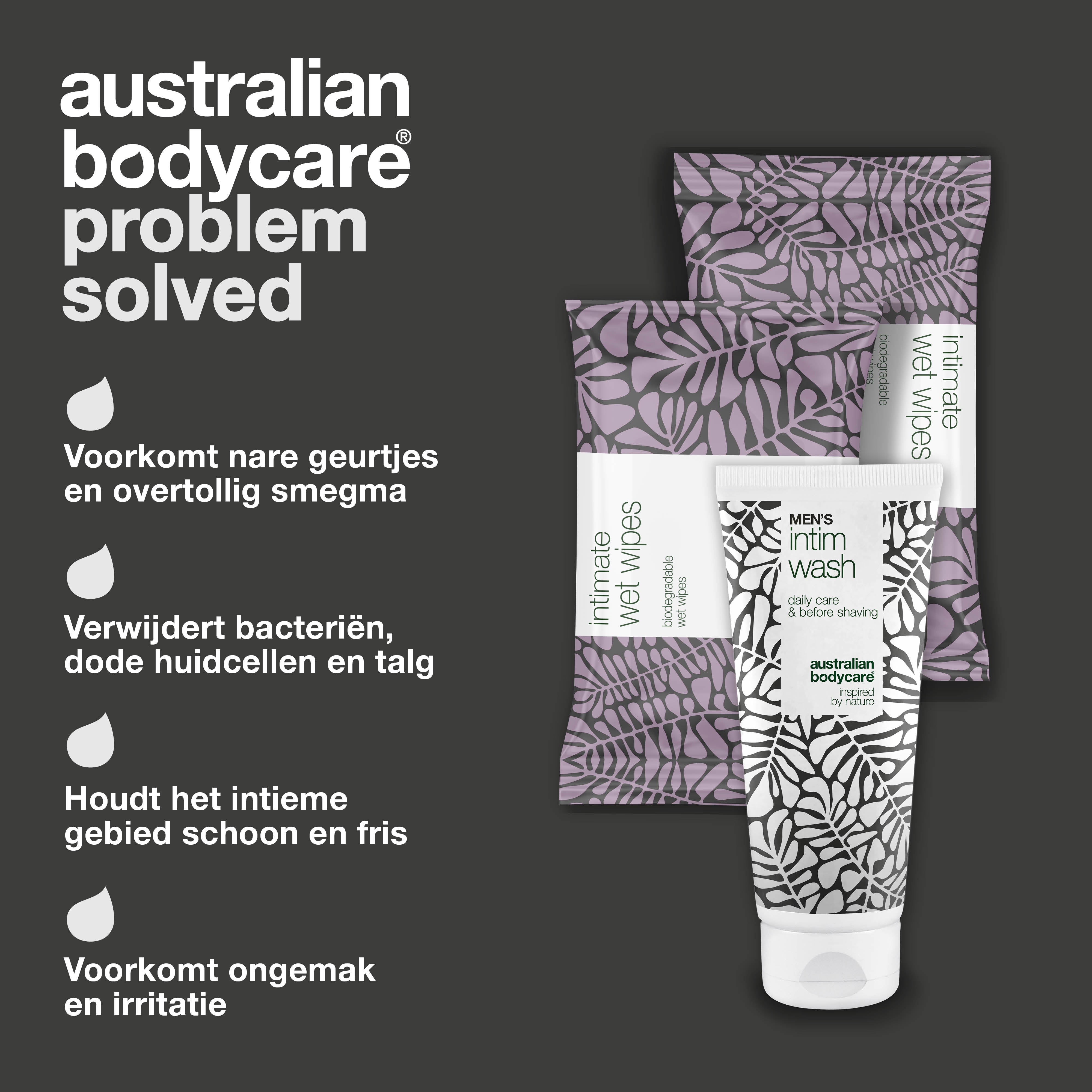 Pakket voor verzorging bij smegma — Reinigt intiem gebied en voorkomt smegma