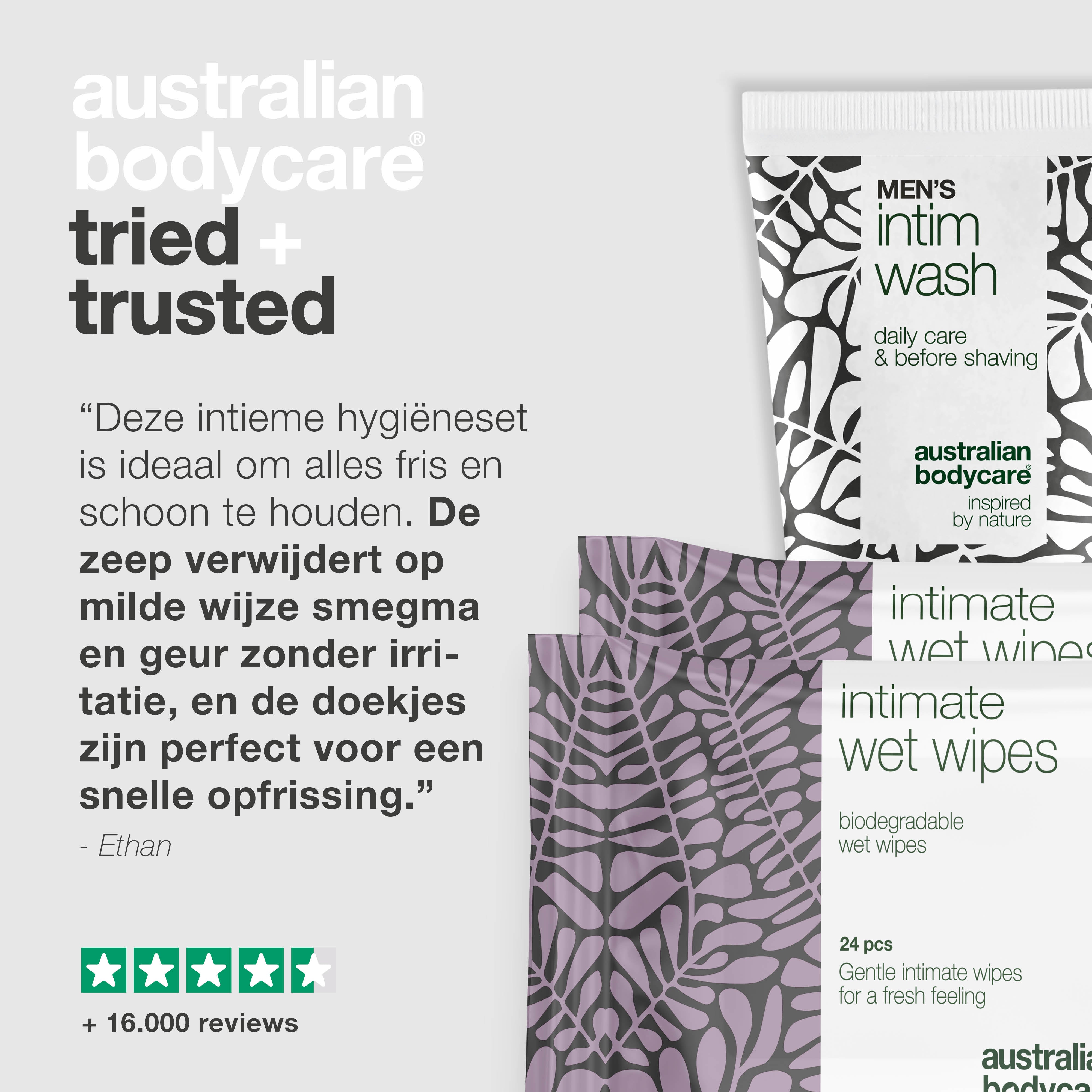 Pakket voor verzorging bij smegma — Reinigt intiem gebied en voorkomt smegma