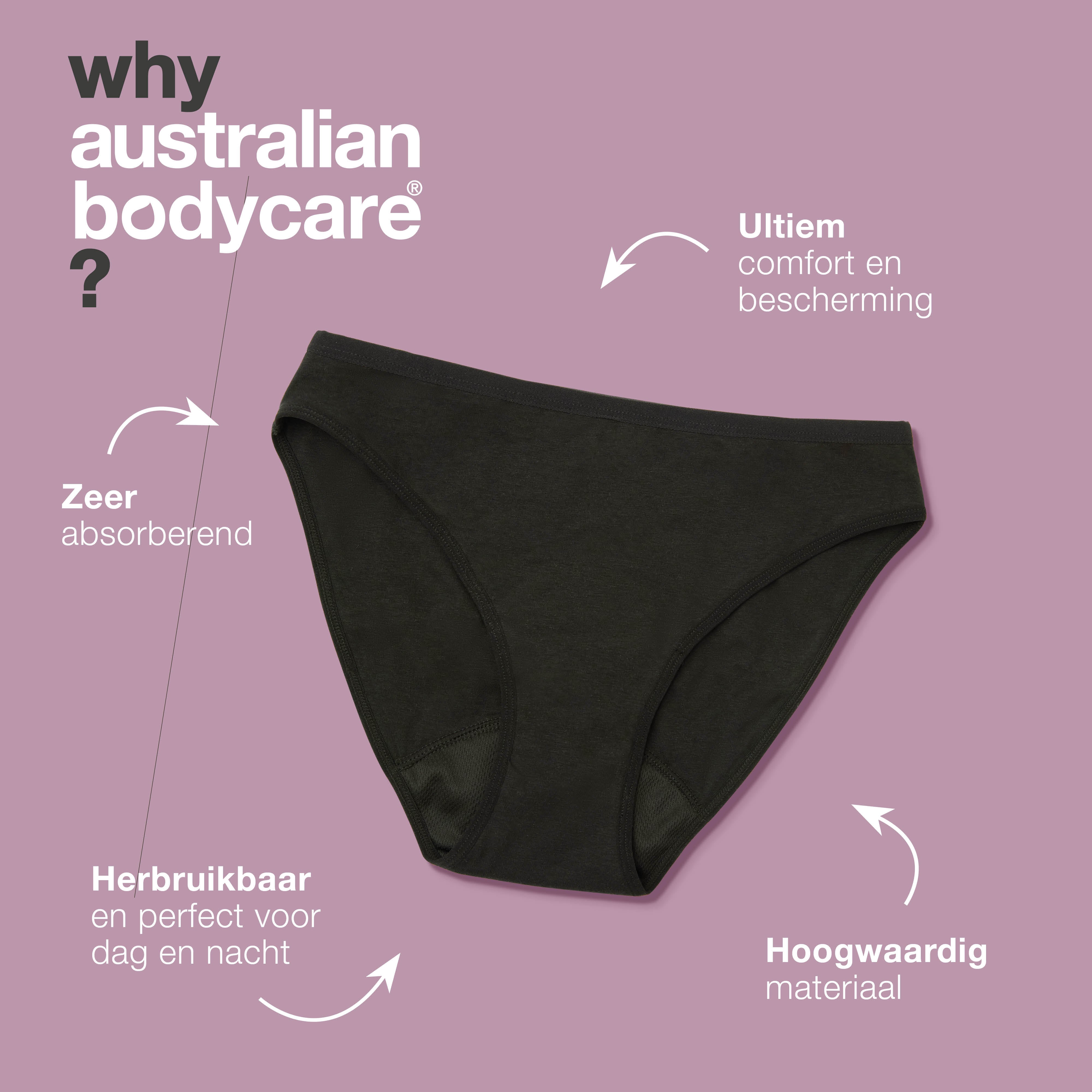 Menstruatieonderbroeken – Geen tampons of maandverband nodig — Ontdek menstruatieonderbroeken. Herbruikbaar, comfortabel en lekvrij. Ideaal voor dag en nacht. Voel je zeker de hele cyclus.