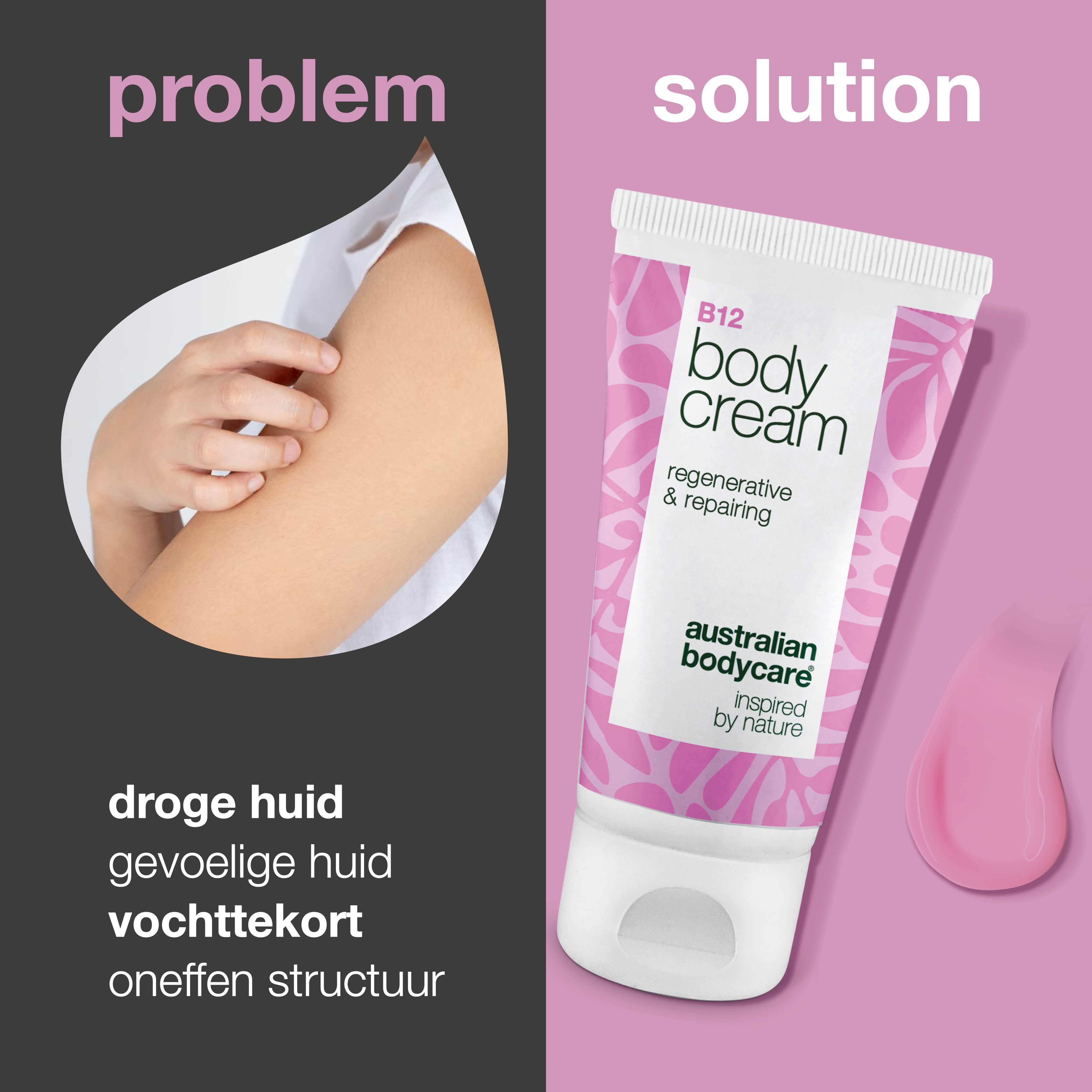 B12 Body Cream – Hydraterende crème voor droge en gevoelige huid