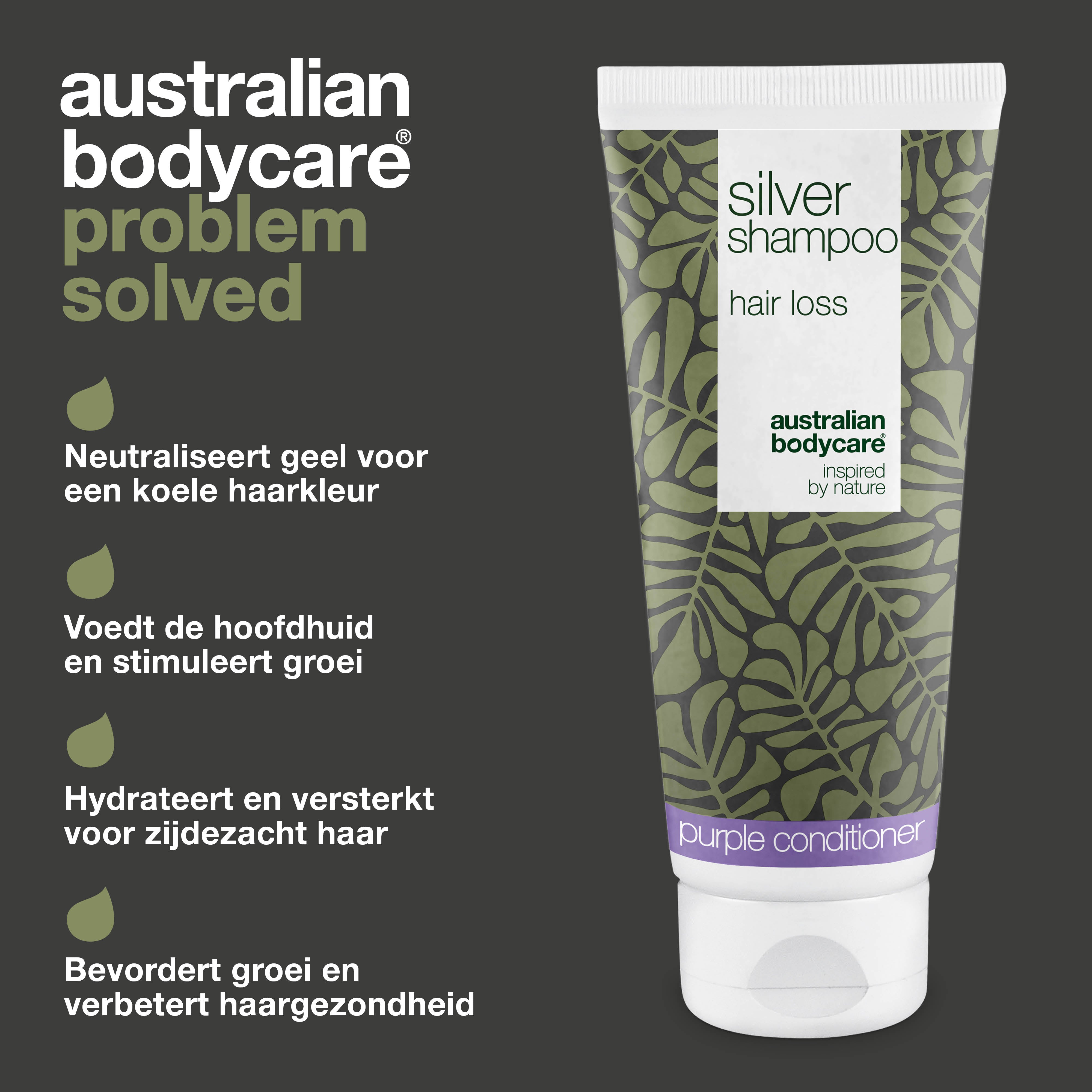 Silver Shampoo – Ondersteunt haargroei en verwijdert gele tonen — Neutraliseer gele tinten met Silver Shampoo. Versterkt en voedt het haar voor een stralende blonde of grijze look.
