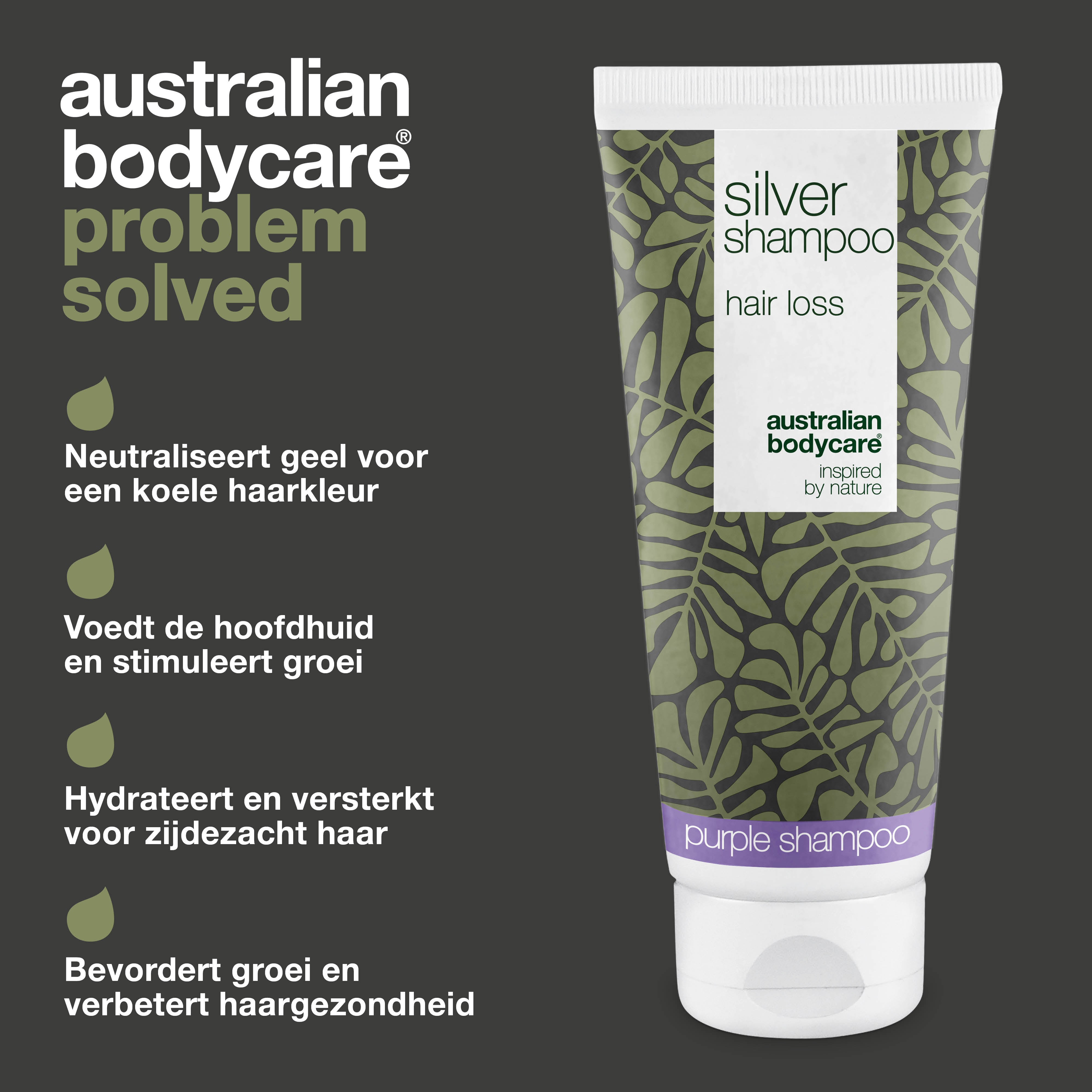 Bereik stralend blond of grijs haar met Silver Shampoo. Verwijdert gele tonen en voedt de hoofdhuid. Perfect bij beginnend haarverlies.