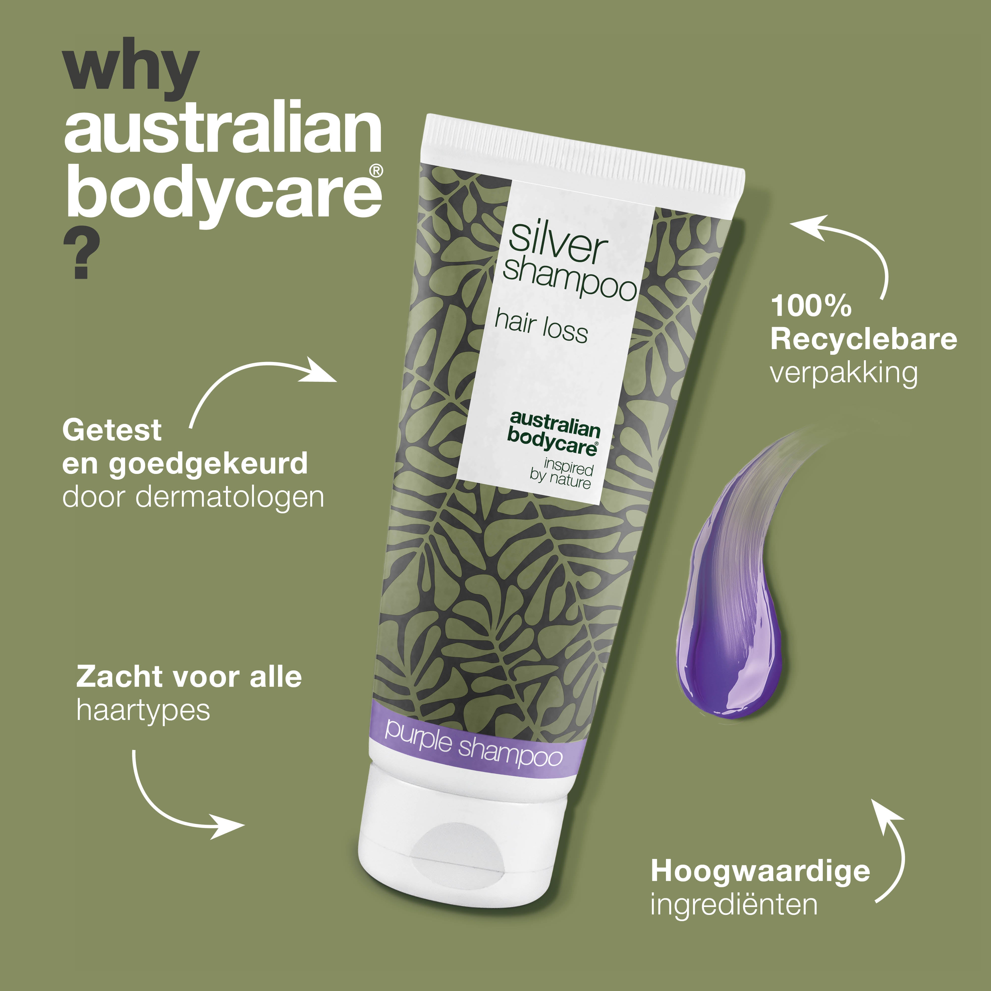 Bereik stralend blond of grijs haar met Silver Shampoo. Verwijdert gele tonen en voedt de hoofdhuid. Perfect bij beginnend haarverlies.