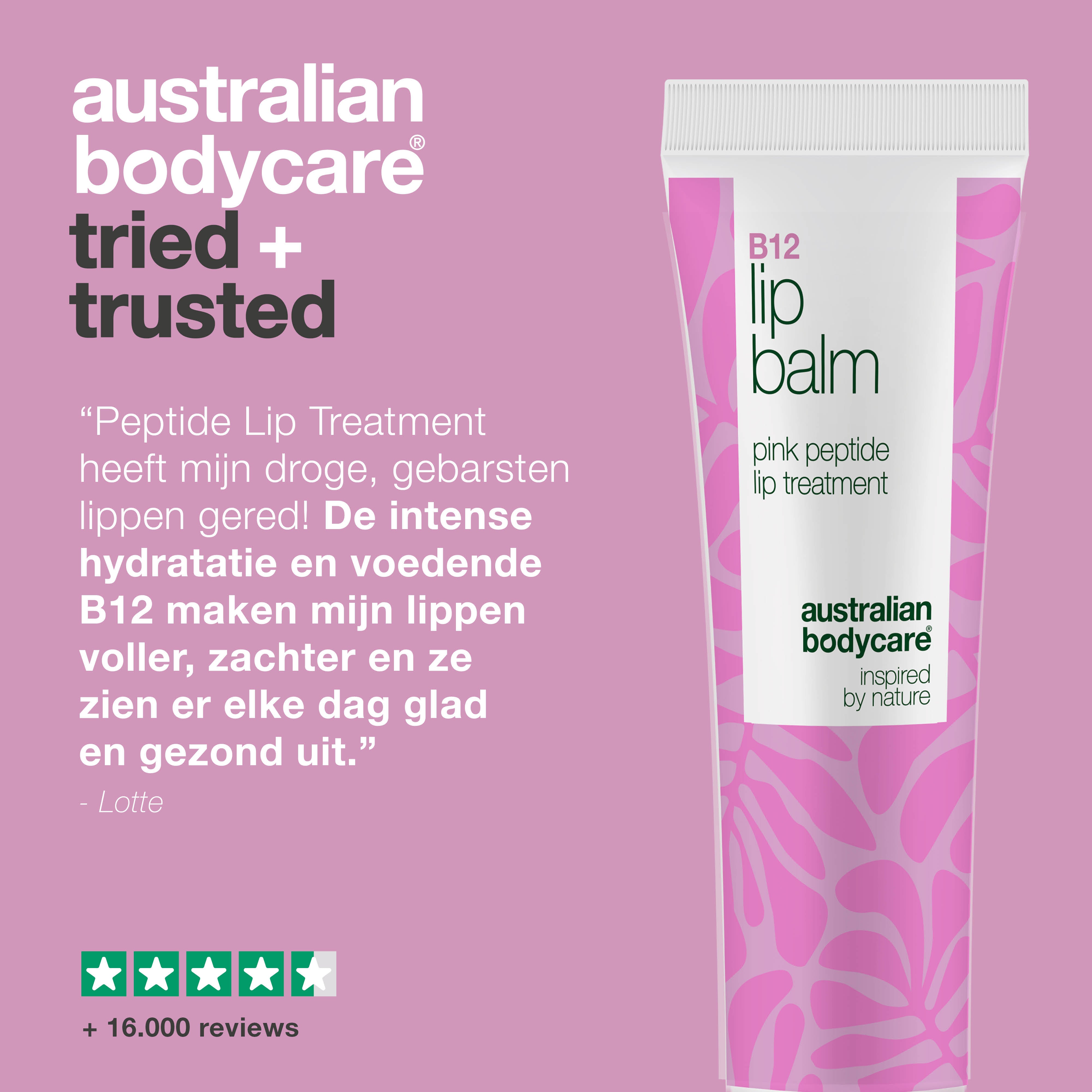 Lippenbalsem met B12 – Hydratatie voor volle lippen — Krijg zachte, volle lippen met B12 lippenbalsem. Intens hydrateert, verzacht lijntjes en voorkomt droogheid – ideaal voor dagelijks gebruik!