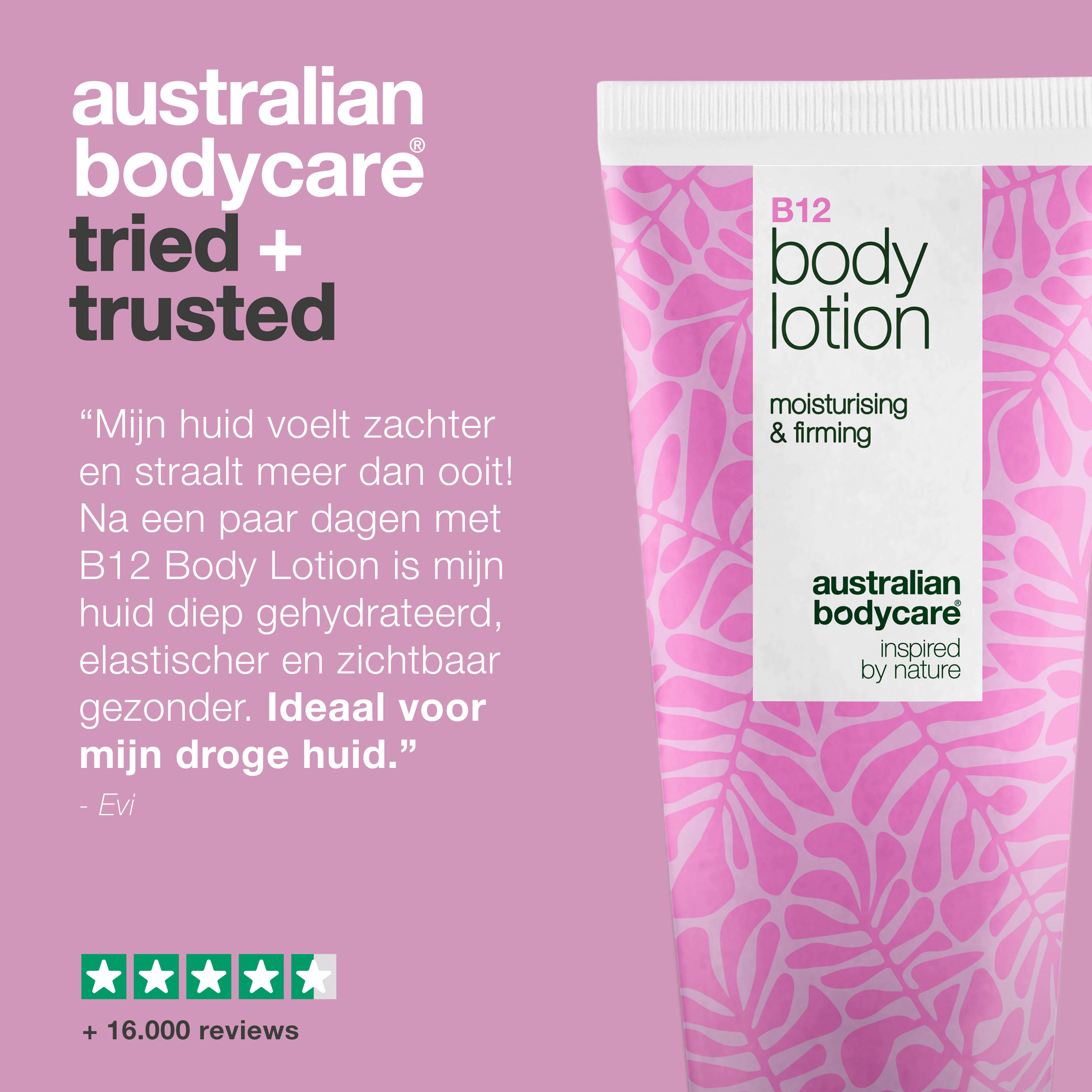 B12 Body Lotion – Diepe hydratatie en glans voor alle huidtypen