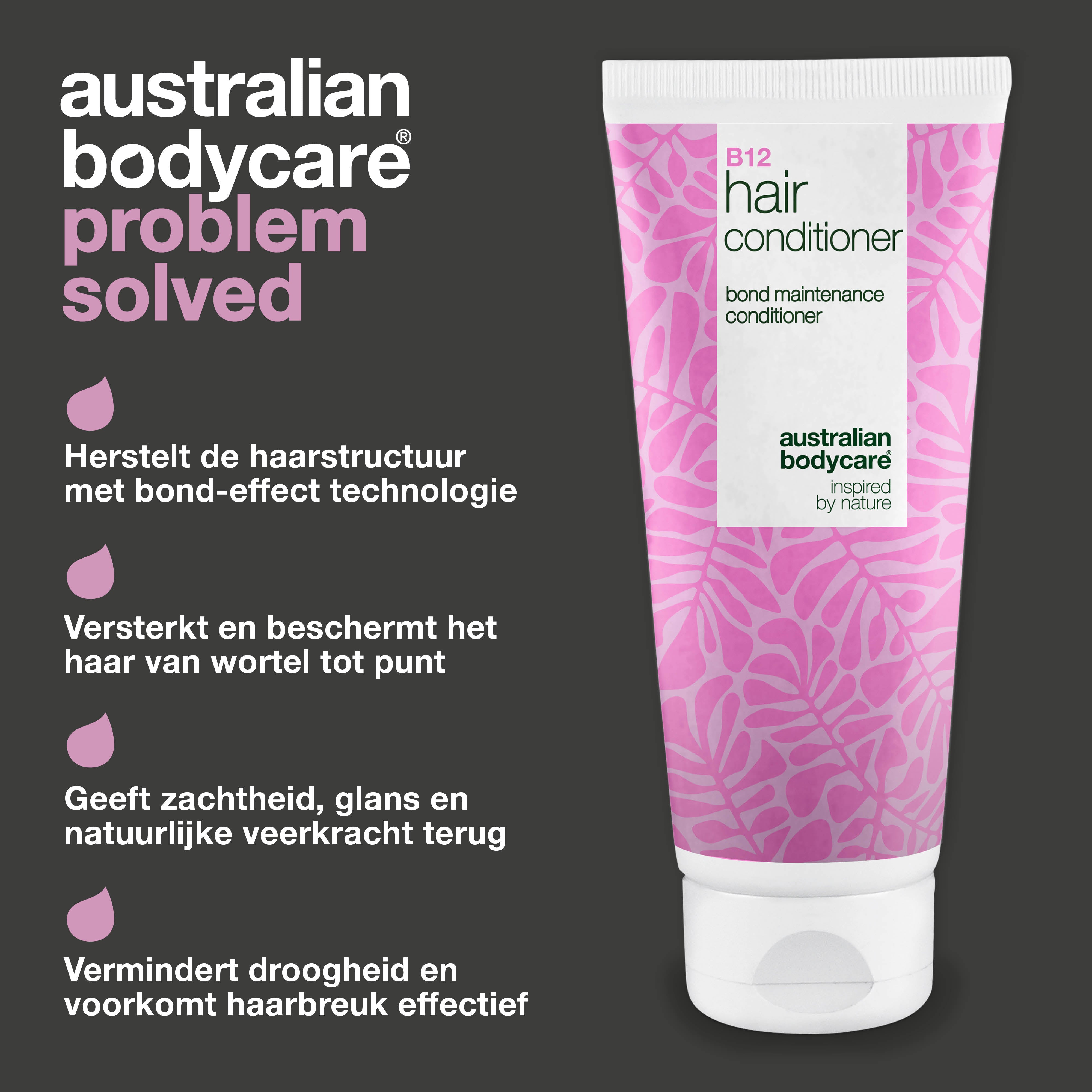 Vitamin B12 Hair Conditioner met bond-effect – versterkt en herstelt droog, beschadigd haar.