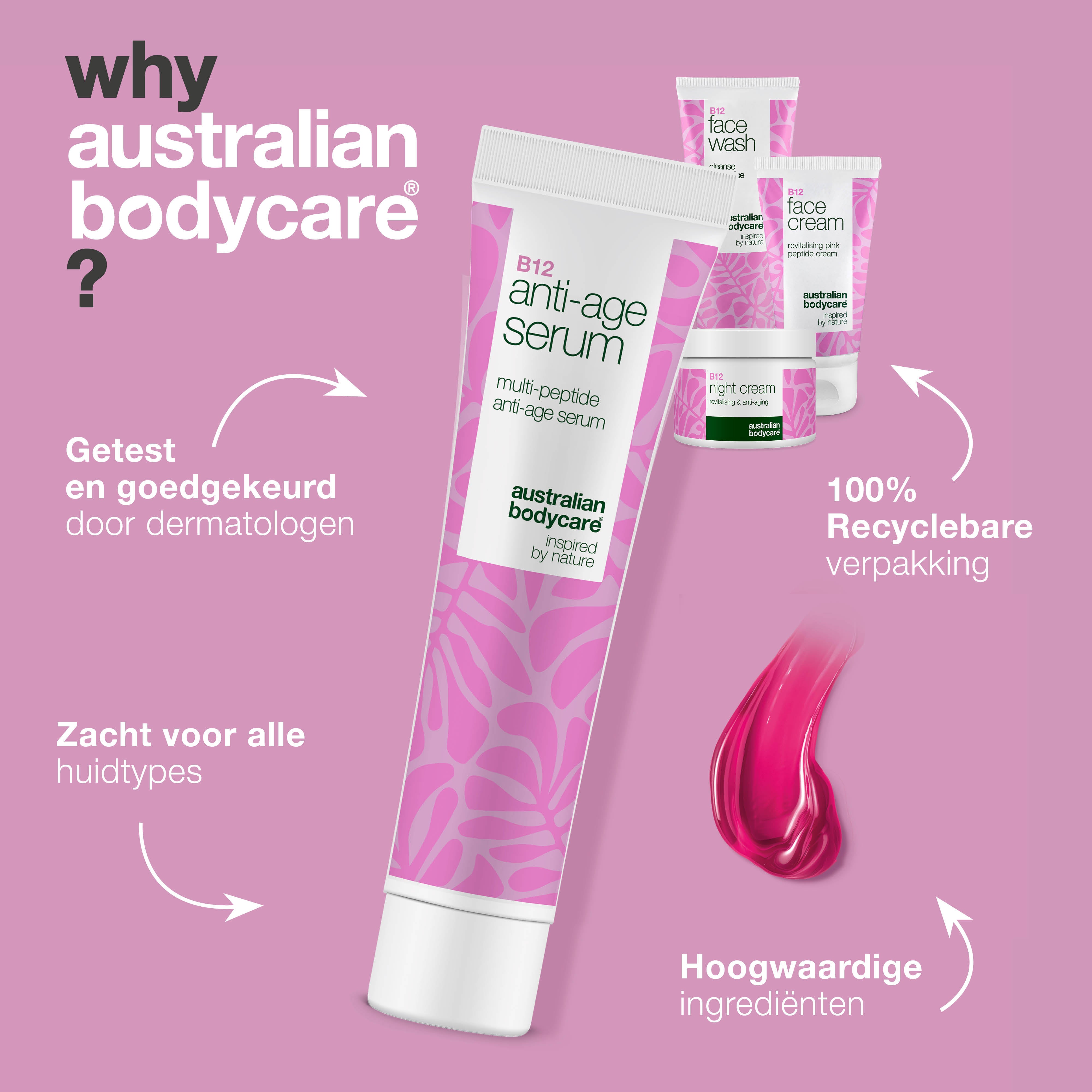 Anti-Aging B12 Set voor Rijpere Huid – Hydraterend & Verstevigend — B12 huidverzorgingsset voor rijpere huid. Hydrateert, verstevigt en verzacht.