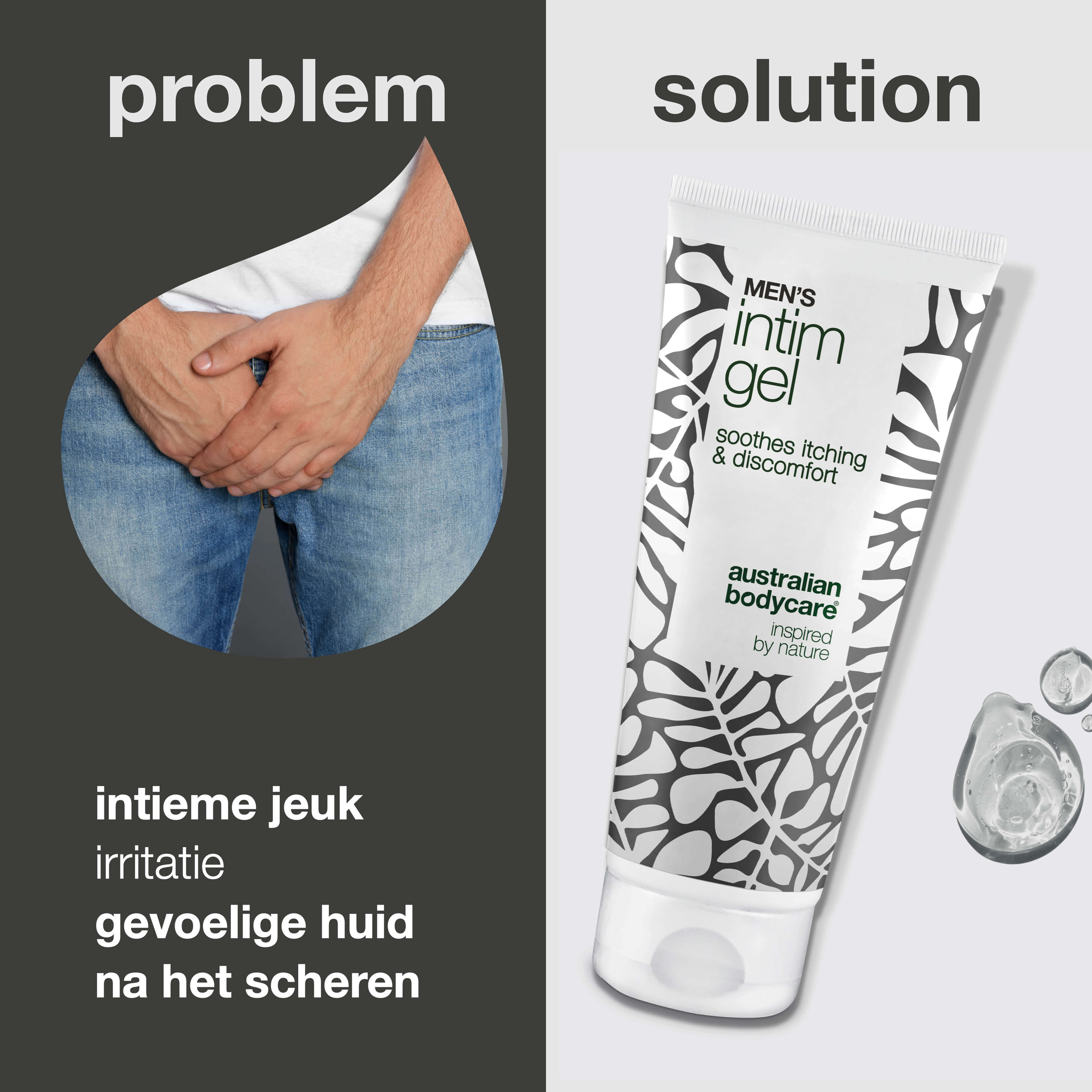 Intieme gel voor mannen – Verlicht jeuk, irritatie en ongemak