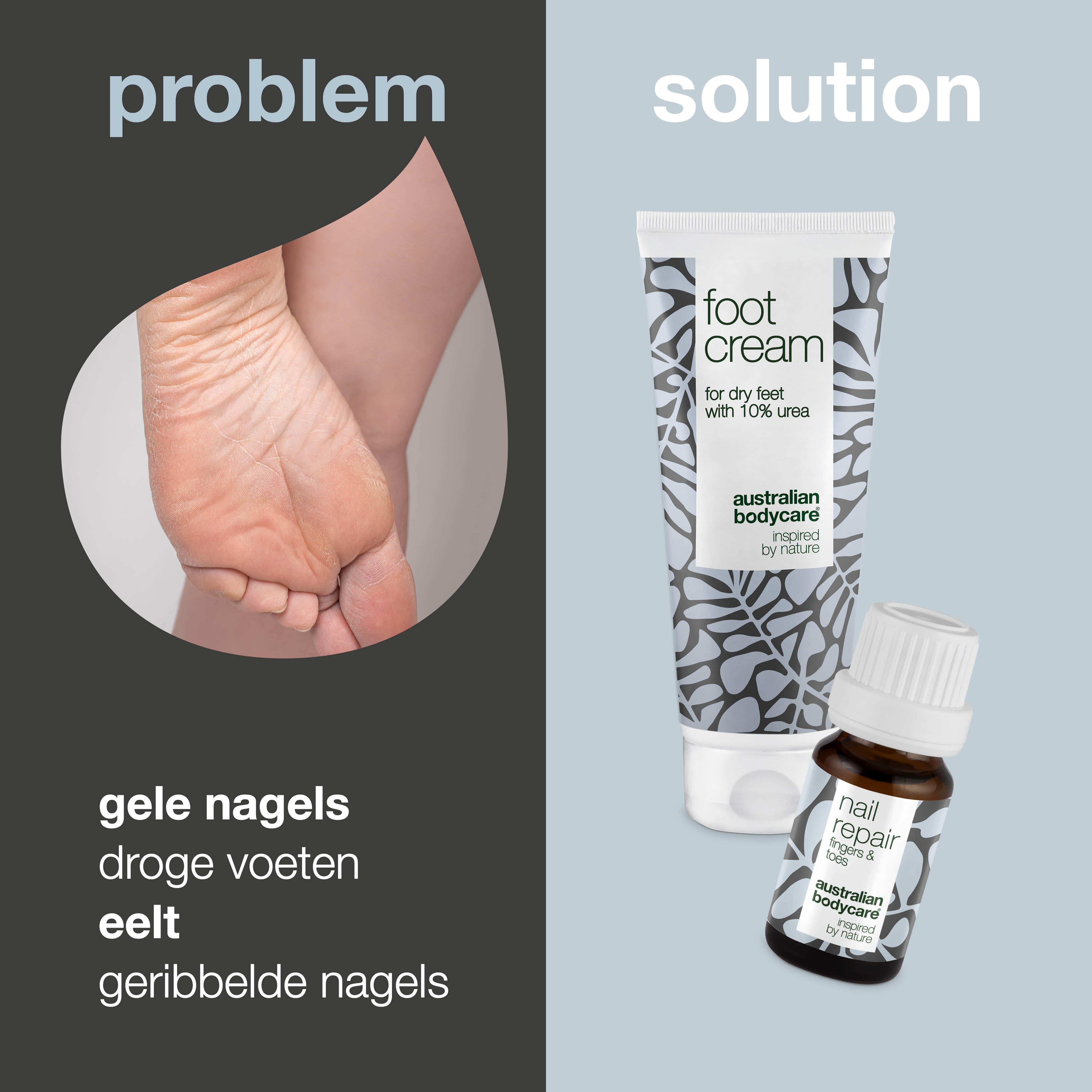 Nagel- en voetverzorging — Voor verkleurde, gescheurde of ruwe nagels, bij kalknagels en droge voeten