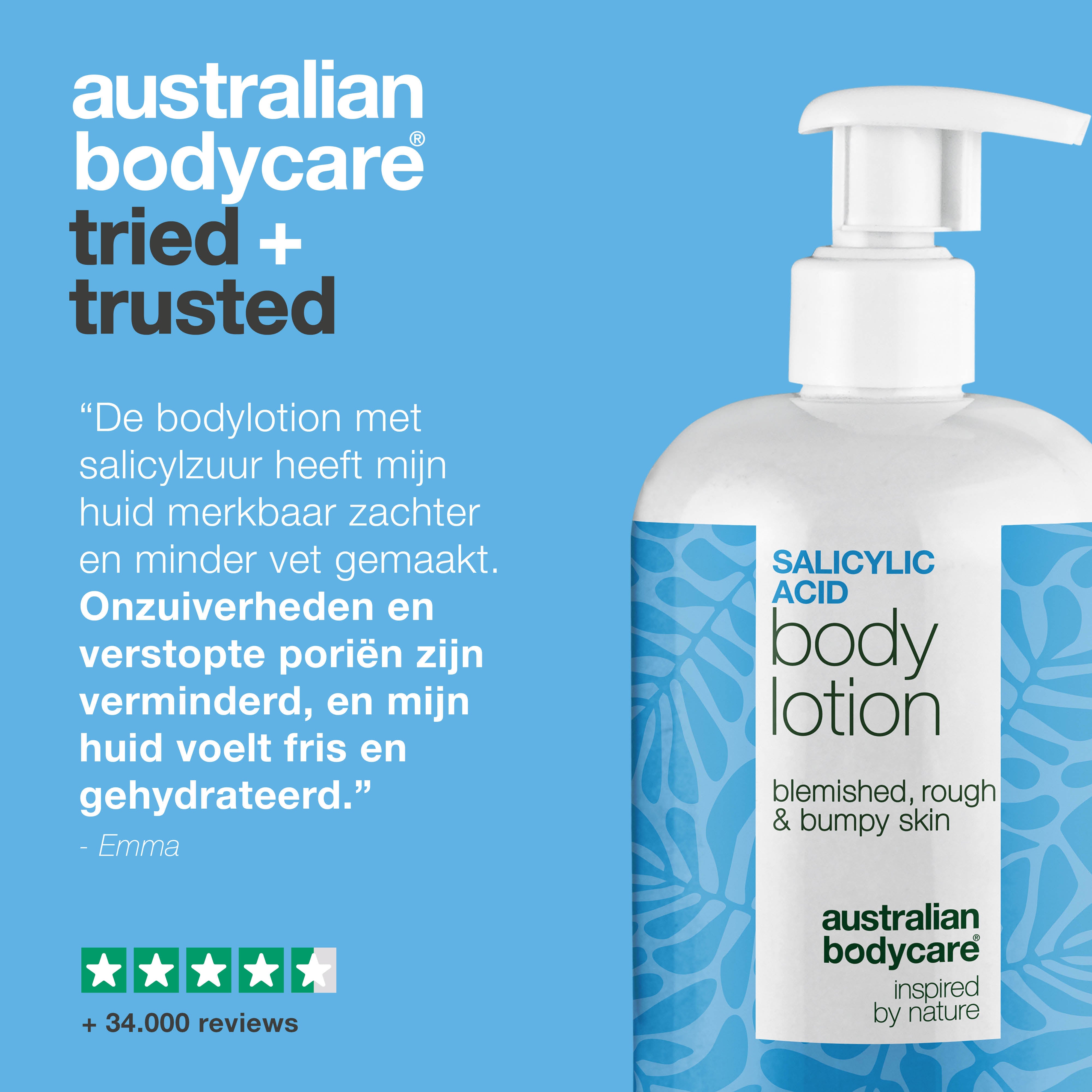 Body Lotion met salicylzuur – tegen onzuiverheden en droge huid —  Body Lotion met salicylzuur exfolieert, hydrateert en helpt bij onzuiverheden, ruwe en droge huid. Perfect voor dagelijks gebruik.