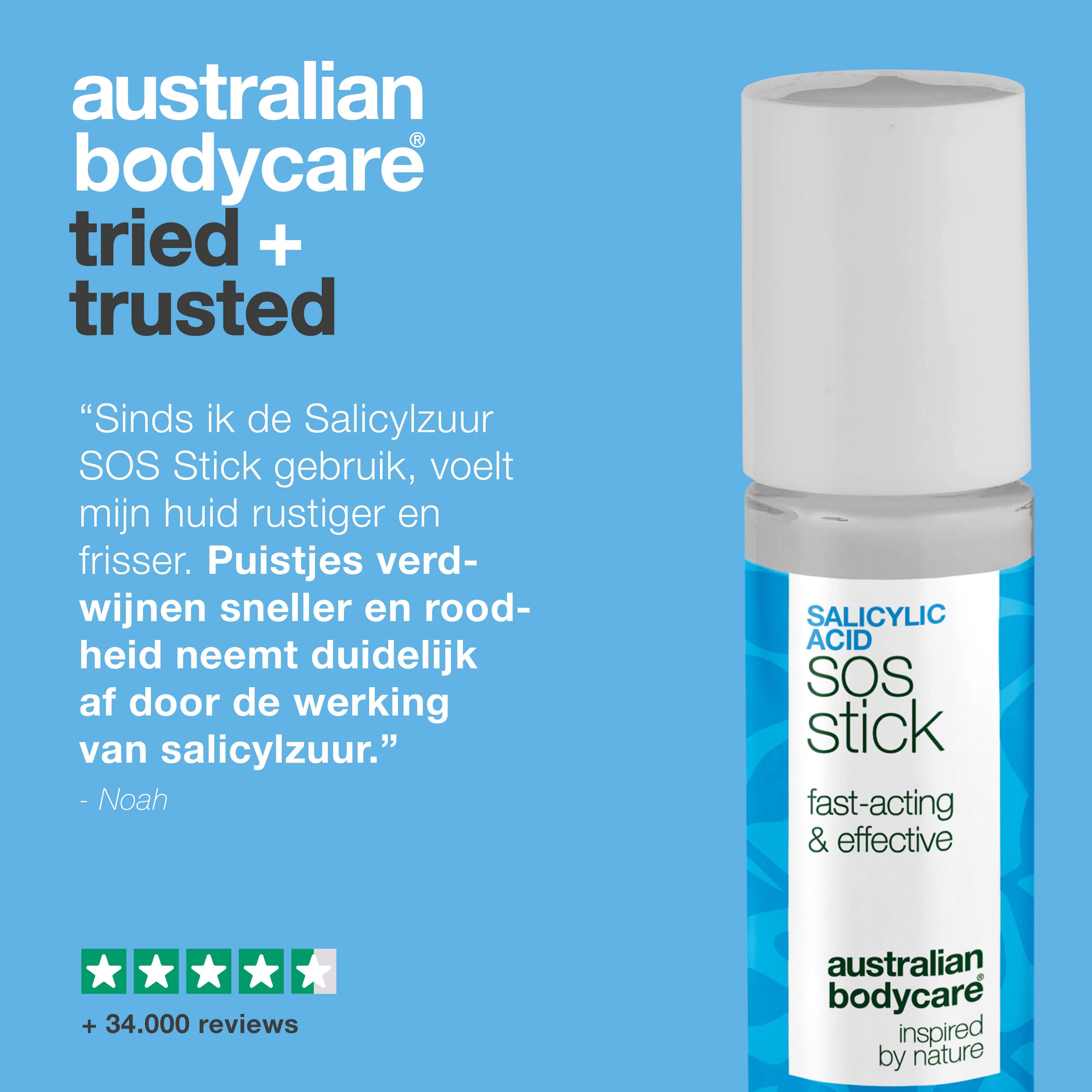 Salicylzuur SOS Stick tegen puistjes en roodheid – reinigt poriën en kalmeert de huid snel