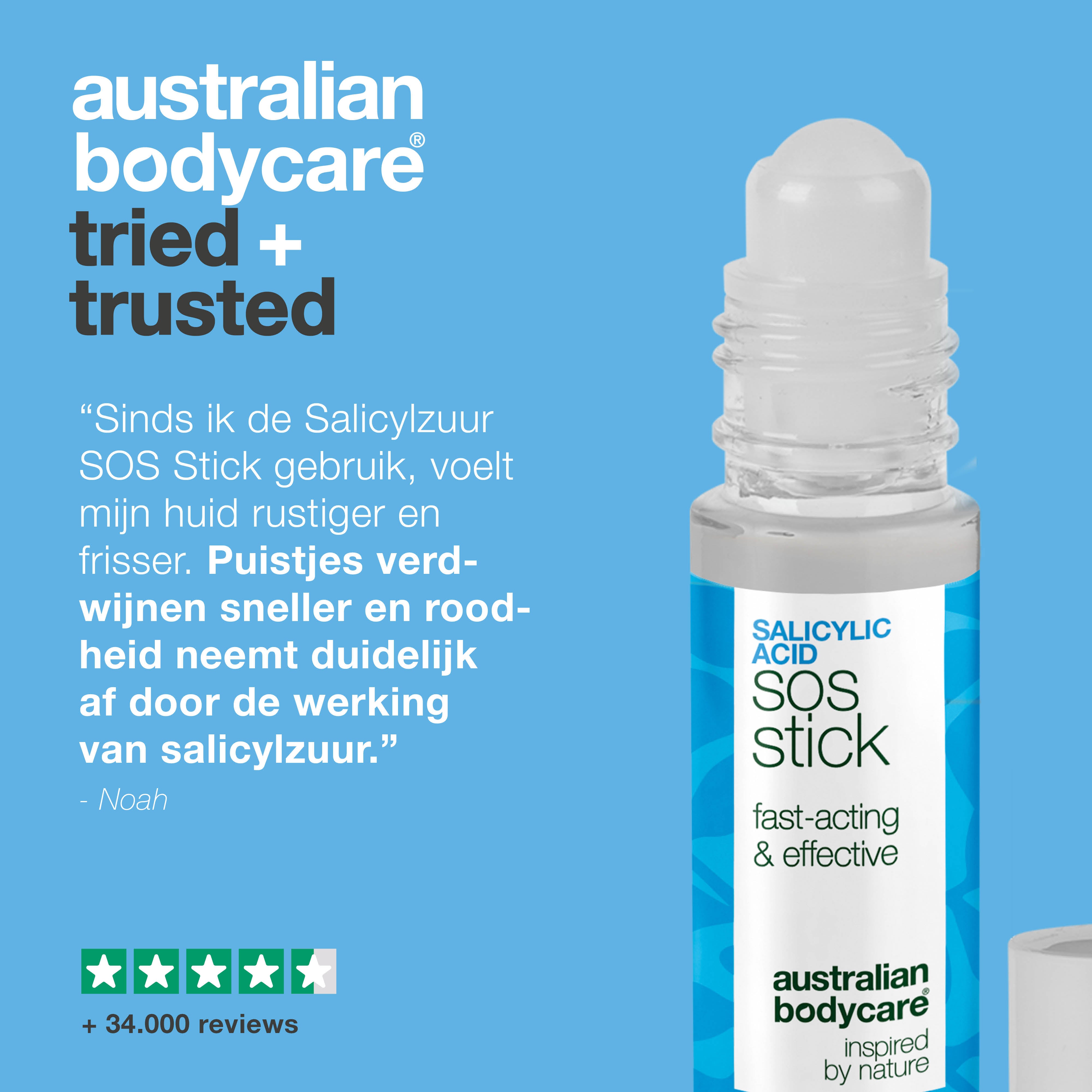 Salicylzuur SOS Stick tegen puistjes en roodheid – reinigt poriën en kalmeert de huid snel
