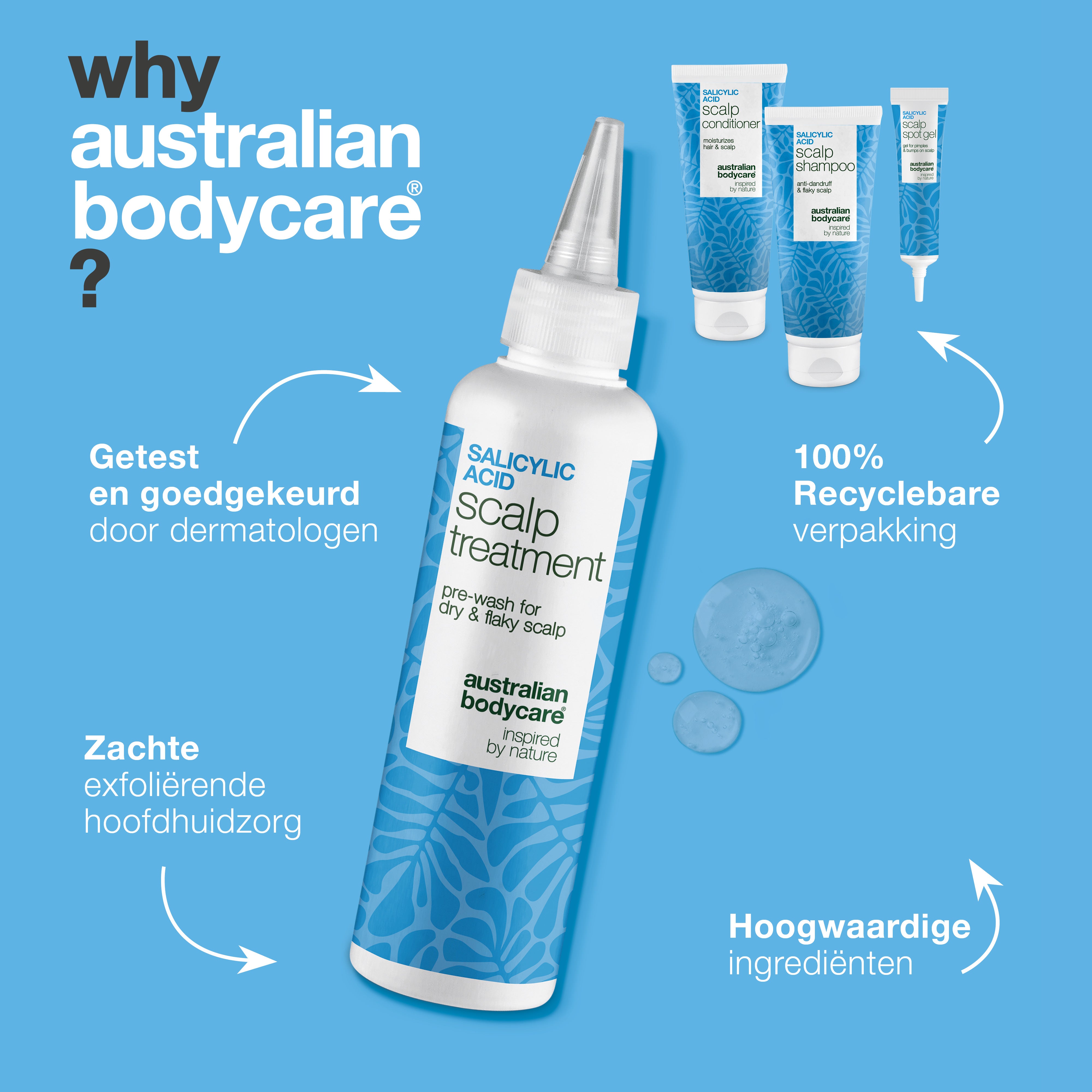 Waarom Australian Bodycare: getest en goedgekeurd door dermatologen, milde exfoliërende verzorging en recyclebare verpakking