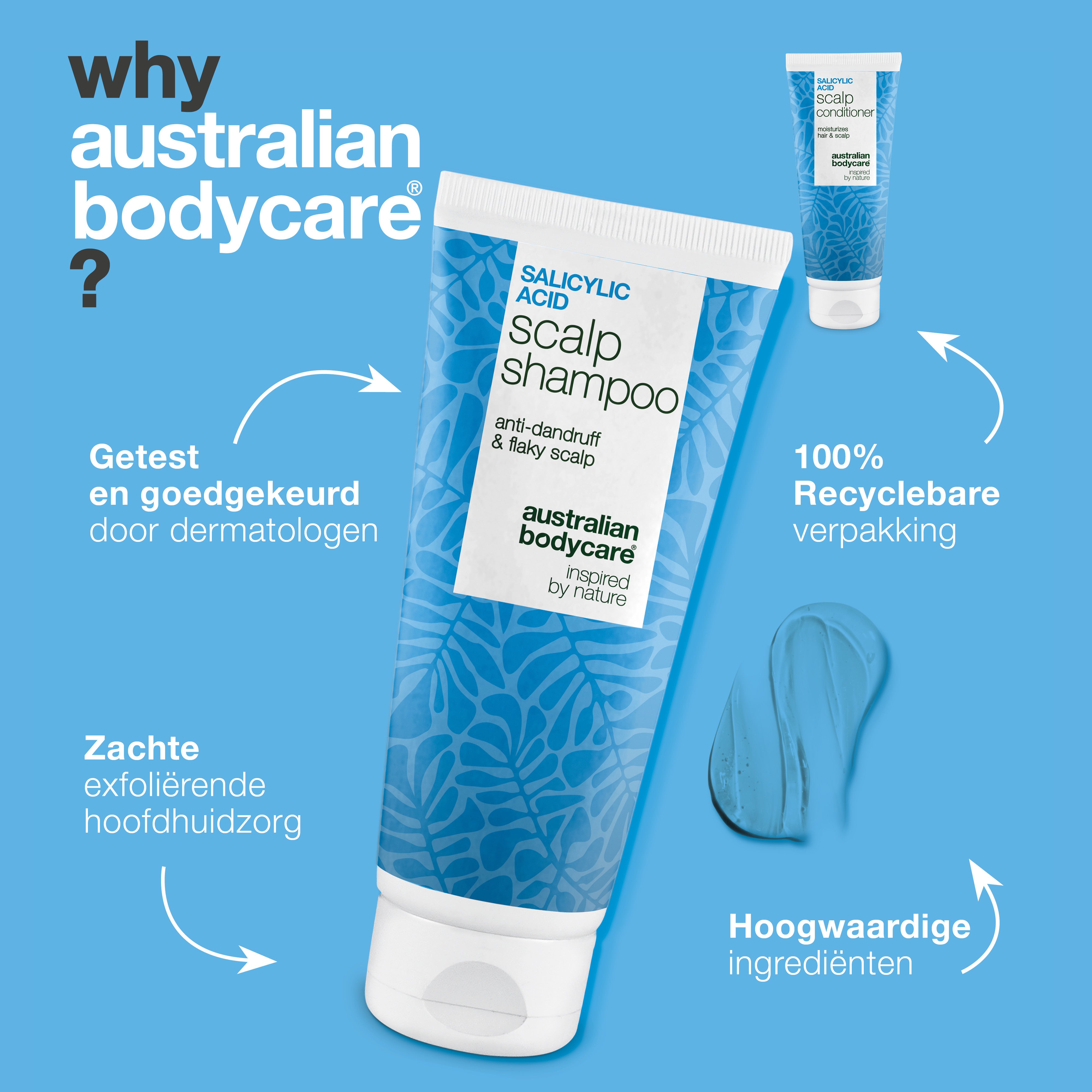 Waarom Australian Bodycare: getest en goedgekeurd door dermatologen, milde exfoliërende verzorging en recyclebare verpakking