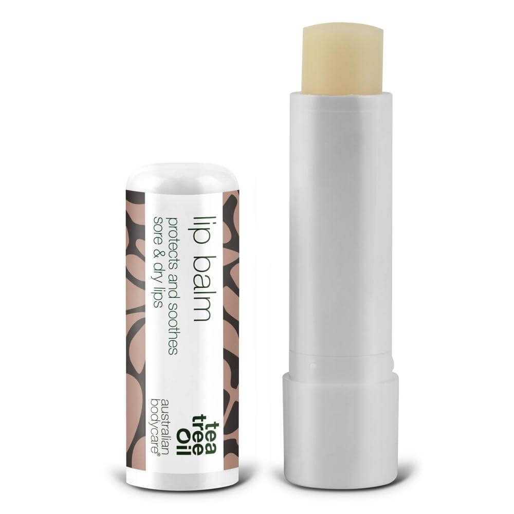 3x lippenbalsem met Tea Tree Olie voor droge lippen & verzorging van koortslip