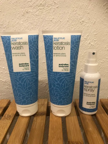 Klantresultaat keratosis pilaris – Monique L. 60% vermindering in 14 dagen
