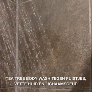 Tea Tree Body Wash tegen puistjes, lichaamsgeur en jeuk – met Tea Tree Oil en Zinc PCA
