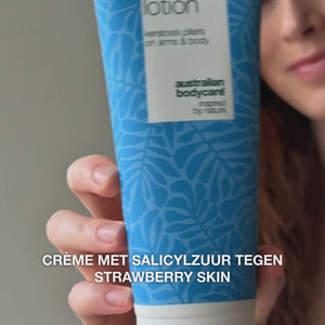 Body lotion bij keratosis pilaris en ruwe, bobbelige huid — Body lotion voor keratosis pilaris en droge huid. Verzacht met salicylzuur, niacinamide en zink.