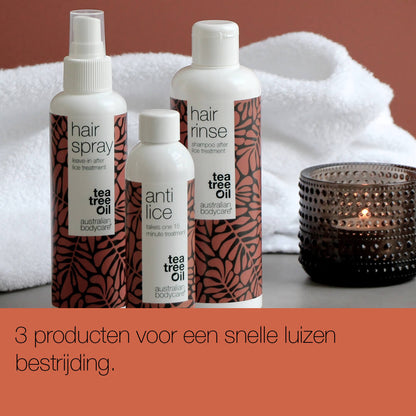 Complete set van 3 producten tegen hoofdluizen - voor een snelle en effectieve luizenbestrijding