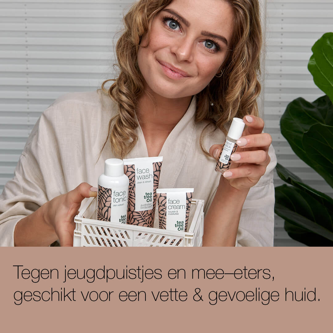 4 producten voor puistjes op kin — Gezichtsverzorgingsproducten voor dagelijkse reiniging bij puistjes op kin
