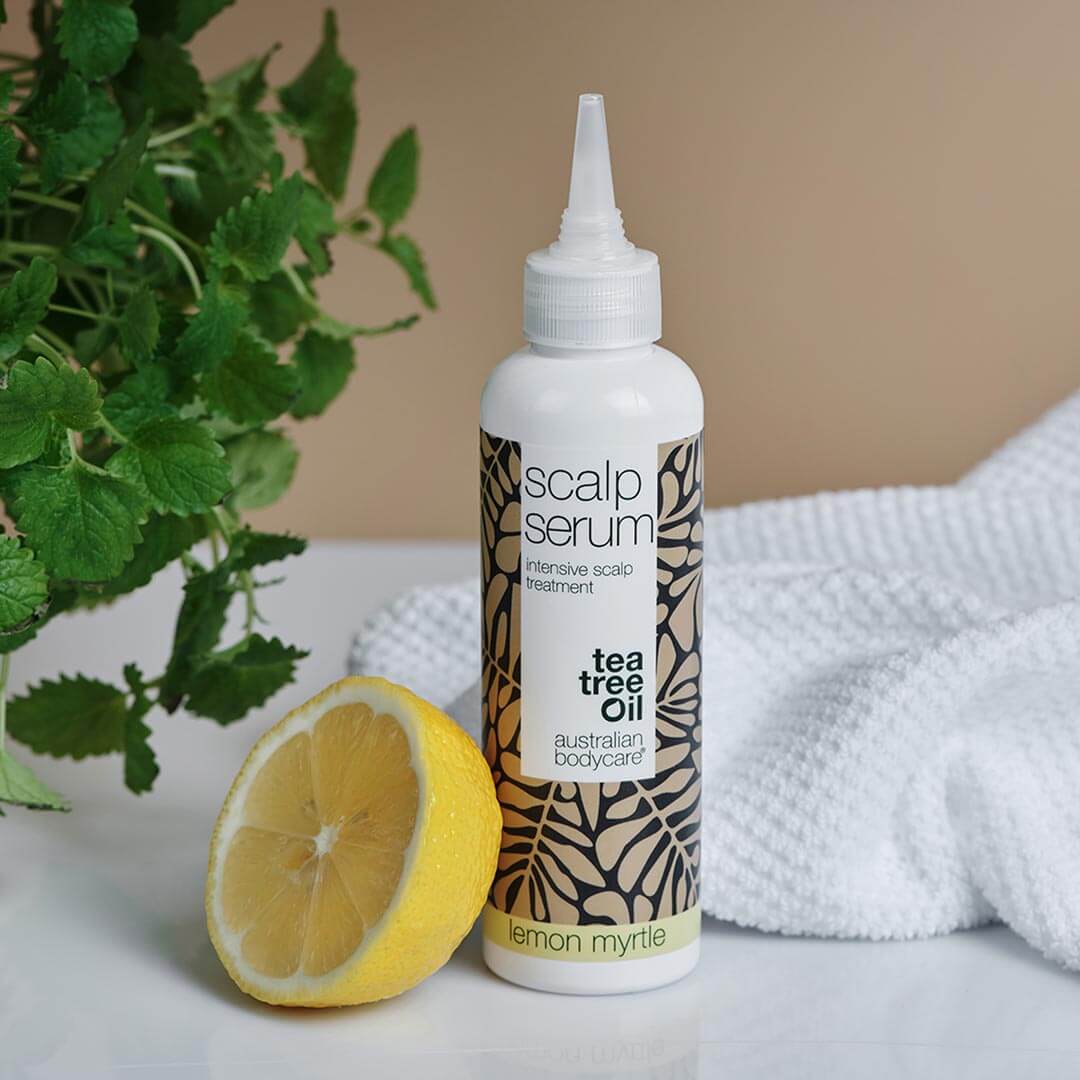 3 voor 2 Scalp Serum hoofdhuidbehandeling 150 ml — Speciale aanbieding met 3 hoofdhuidbehandelingen (150 ml): Tea Tree Olie & Lemon Myrtle