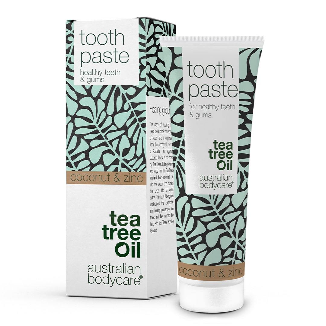 Tandpasta met Tea Tree Olie — voor een goede mondhygiëne en geschikt bij parodontitis en ontstoken tandvlees