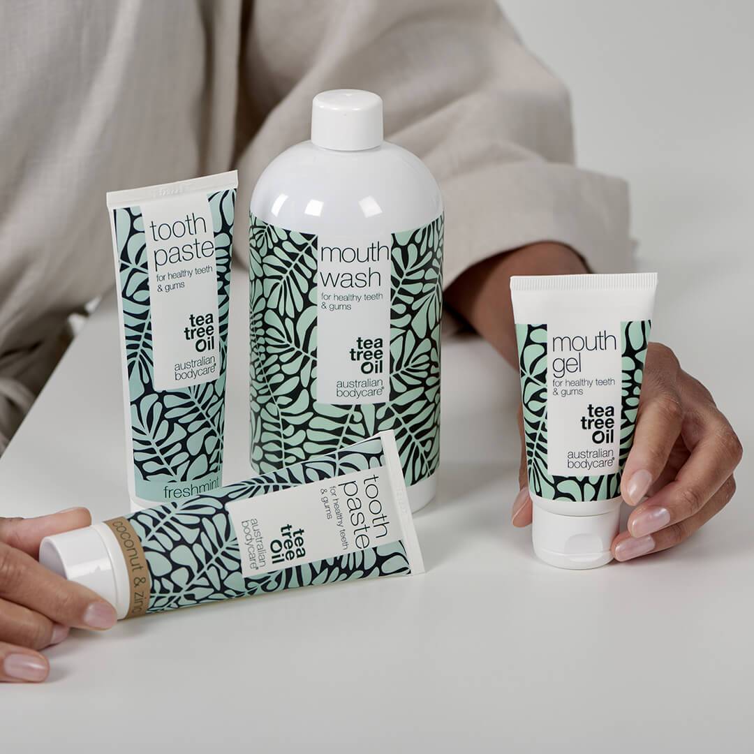 Tandpasta met Tea Tree Olie — voor een goede mondhygiëne en geschikt bij parodontitis en ontstoken tandvlees