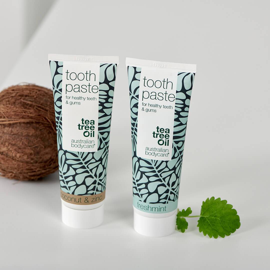Tandpasta met Tea Tree Olie — voor een goede mondhygiëne en geschikt bij parodontitis en ontstoken tandvlees