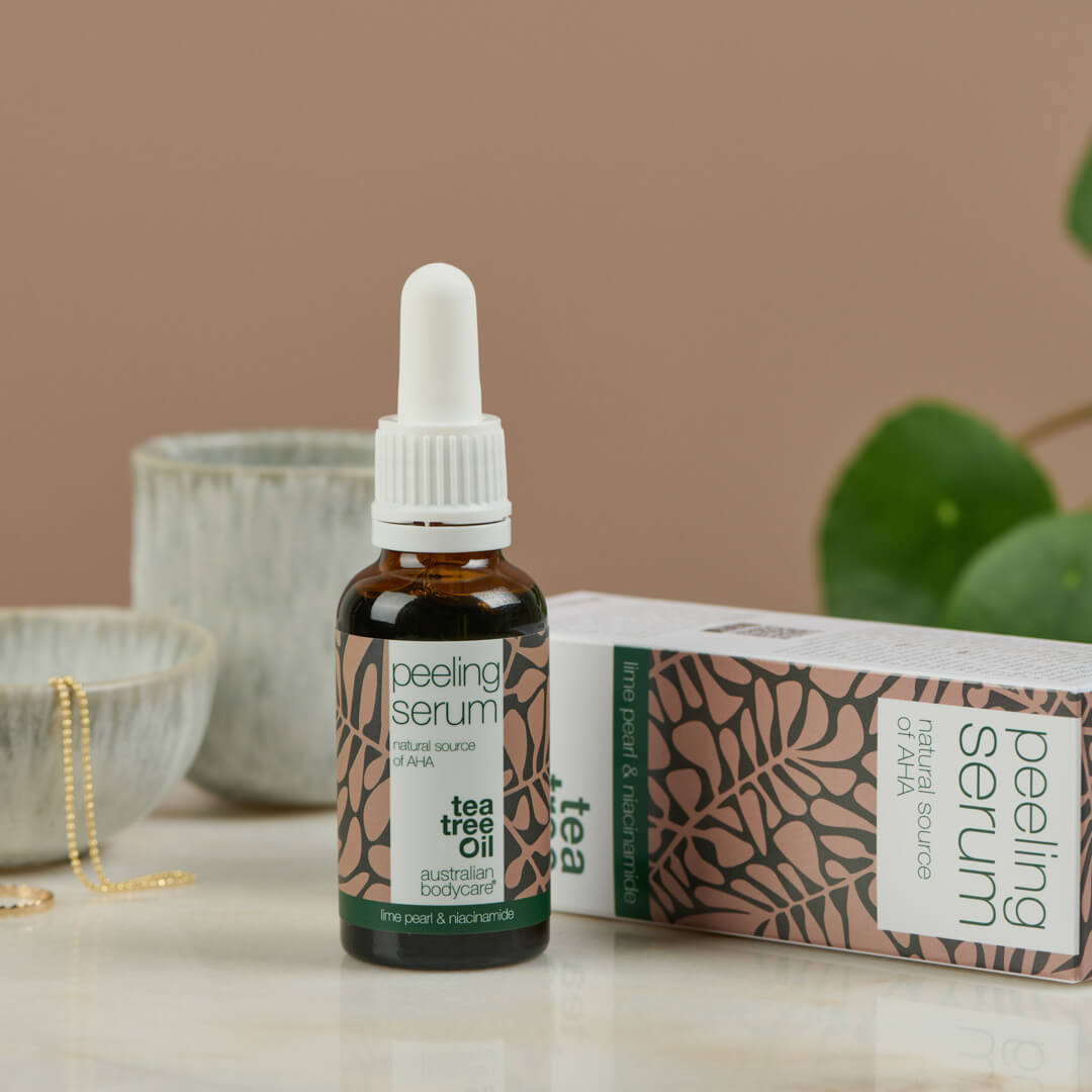 Peeling Serum om de huid te exfoliëren — Natuurlijk peelingserum met AHA (fruitzuur) & niacinamide voor een gladde huid