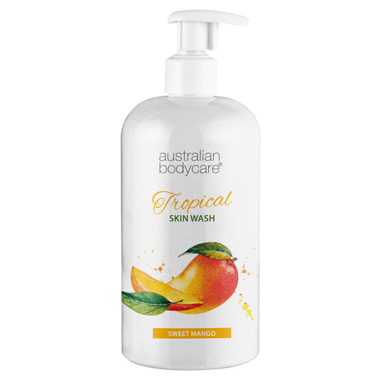 Tropical Skin Wash met mango - Body Wash met Tea Tree Olie en mango voor een schone en probleemloze huid