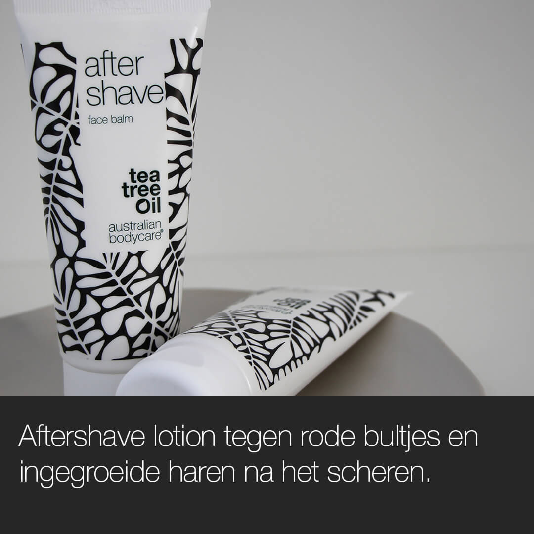 Aftershave Balsem voor je gezicht — Aftershave lotion tegen rode bultjes en ingegroeide haren na het scheren