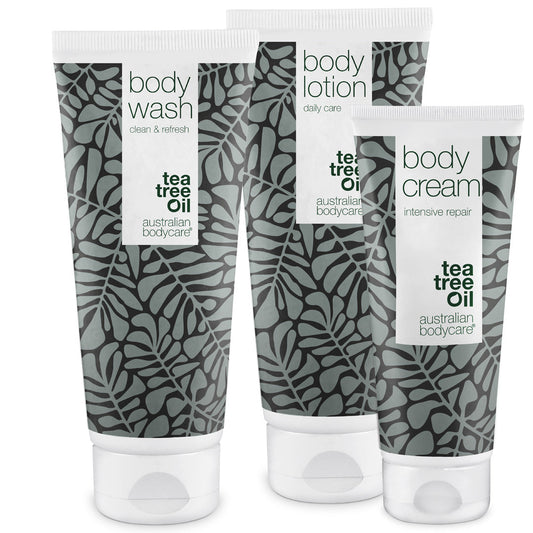 Pakket voor een droge huid op het lichaam - 3 producten voor de verzorging van een jeukende huid